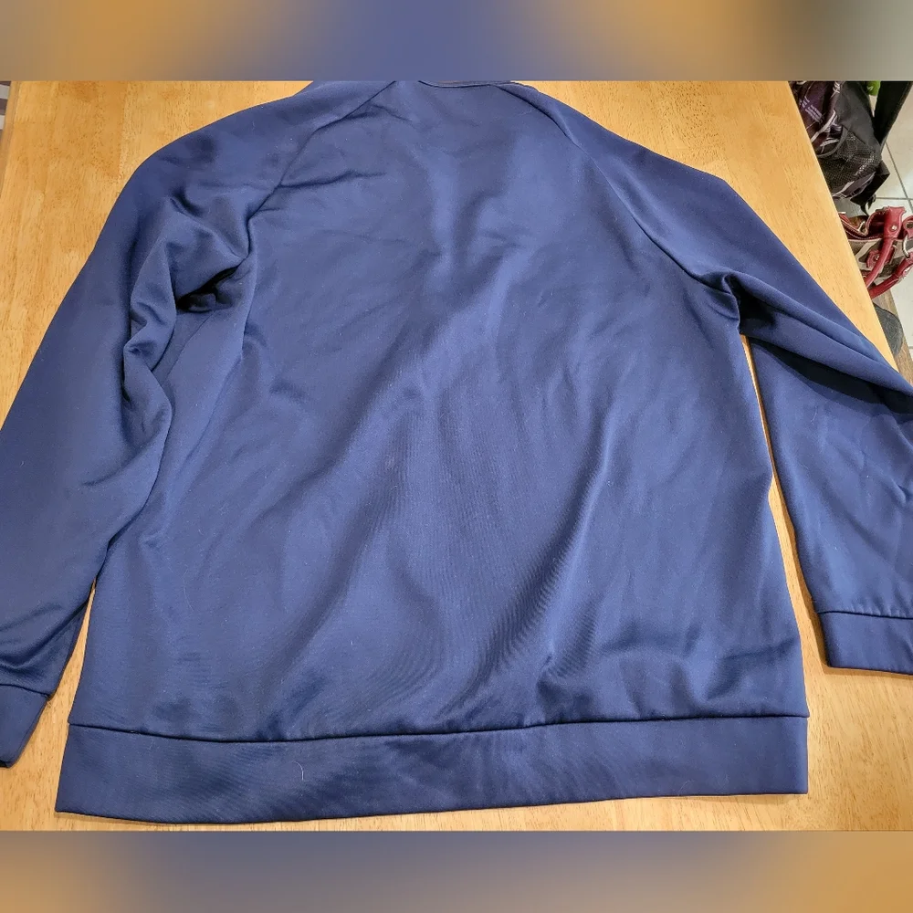 EUC Nike dri fit navy blue half zip sweatshirt